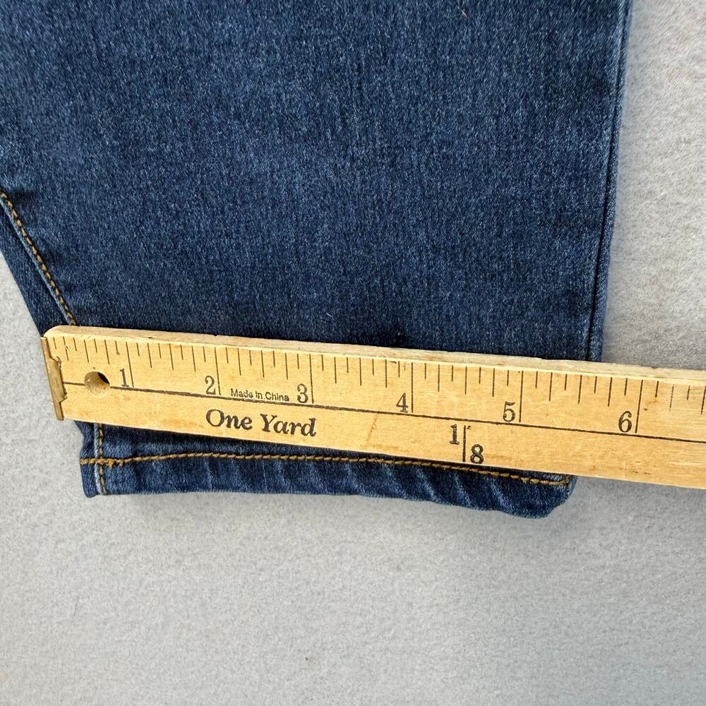 Free People Jeans Women's 29(8) Dark Blue Skinny Mid Rise Fit Minimalist Preppy - Picture 13 of 13